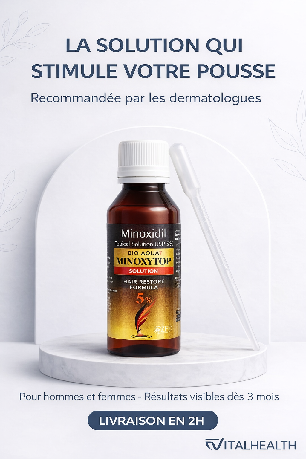 Déstockage Minoxidil : 2 achetés = 1 offert