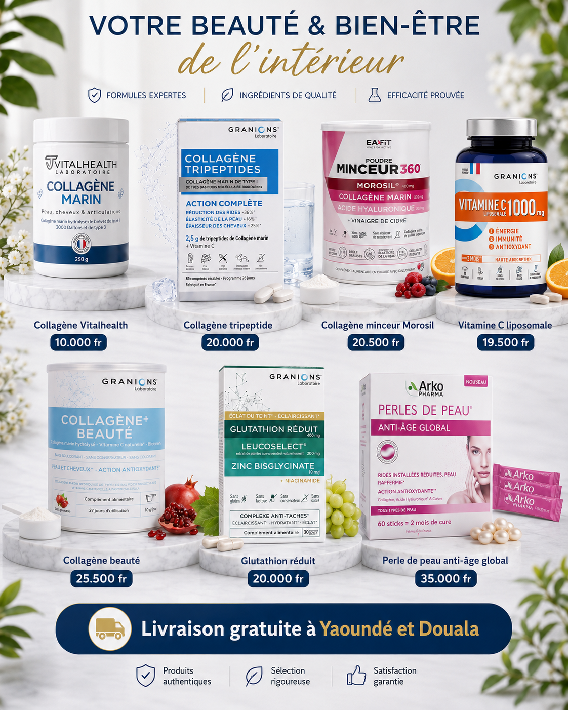 Tous les collagènes dispo à prix abordables