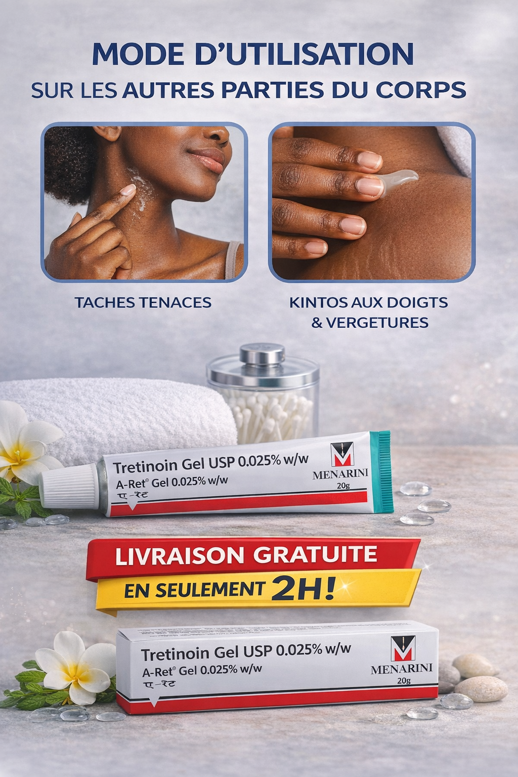 Gel de trétinoïne 100 % efficace ✨