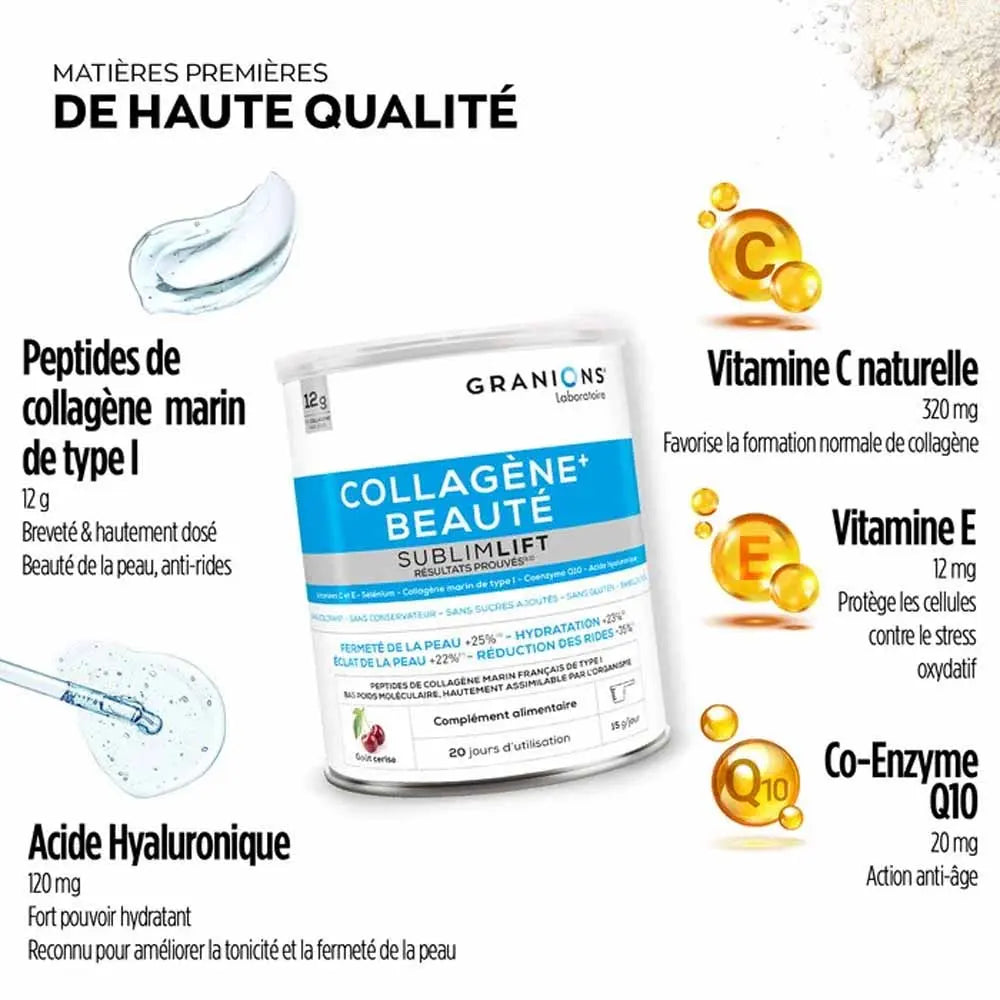 Granions SublimLift Collagène+ Anti-âge, Beauté, Hydratation & Éclat 300 g