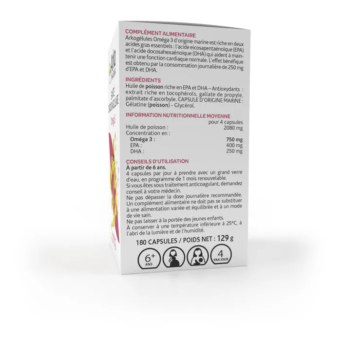 Arkopharma Arkogel Omega 3 vascu 180 gélules
