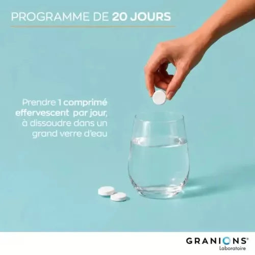 Granions Magnésium Bisgly 20 Comprimés Effervescents