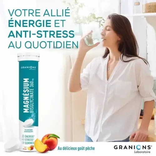 Granions Magnésium Bisgly 20 Comprimés Effervescents