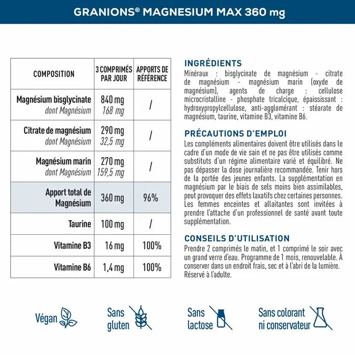 Granions Magnesium Max 360 Complex